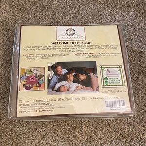 Lux Club Bamboo queen sheet set